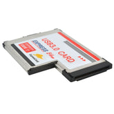 2 Anschlüsse USB 3.0 5 Gbps PCI 54 mm Steckplatz Express-Karte für Laptop/Notebook, 54 mm